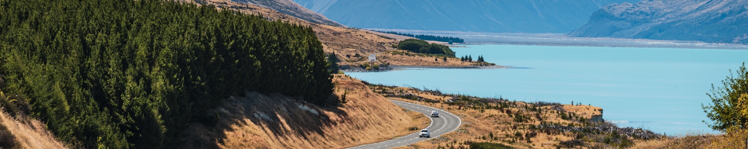 Aerial shot of coastline